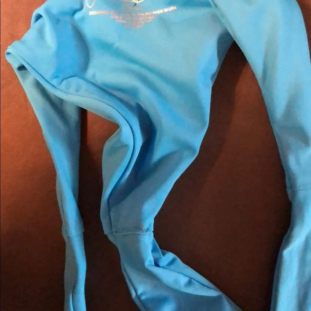 Frankie's Bikinis One Piece Blue‎ Bathing Suit
